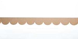 Camilla Hampton Interiors Coco Decorative Scalloped Wood Edging Trim - Moulding For Interior & Exterior Use - 8.5cm x 97.8cm …(Interior)