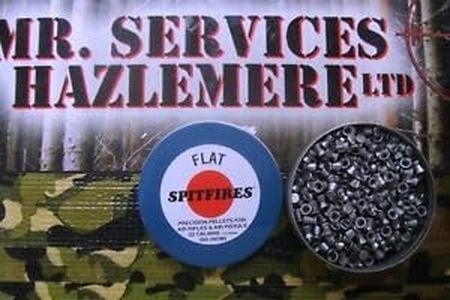 MR SERVICES HAZLEMERE LTD - SPITFIRE FLAT HEAD 22-5.5mm AIRGUN - AIR RIFLE PELLET TIN OF 500