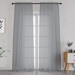 OVZME Sheer Window Curtain Panels 1