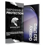 ArmourPro Screen Protector for Samsung Galaxy S23 Ultra | Crystal Clear 4 Layer Nano Fiber Unbreakable Membrane Protection, Case Friendly Full Edge to Edge Screen Coverage & Installation Kit