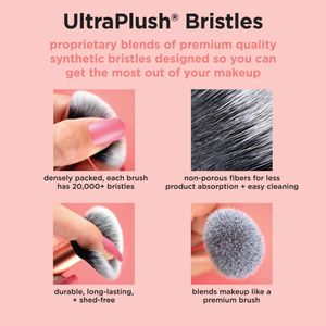 Real Techniques Mini Travel Brush Kit – 4-Piece Makeup Brushes