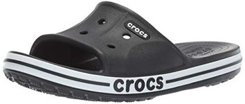 crocs Unisex Adult Bayaband Slide Black/White Slide -7 UK Men/ 8 UK Women (M8W10)(205392-066)