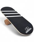 Orbsoul® Balance Board Trainer | Made In Canada | Premium Canadian Maple & Natural Cork Roller (Arctic White)