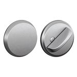 Schlage B81626 Satin Chrome Door Bolt with Exterior Plate