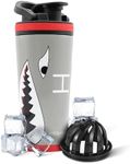 Ice Shaker Insulated Stainless Steel Shaker Bottle | 26oz, Warthog | Cold for 30+ Hours | Insulated Cup with Twist-on Agitator | Odor-Free Bottle for Protein Shakes, Water, Smoothies, Cocktails