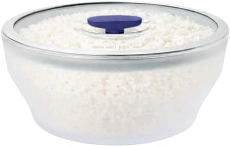 Anyday Microwave Cookware Extra Large Dish, Microwave Rice Cooker Steamer, Dishwasher & Oven Safe, Microwave-Safe Glass, Food Storage, Blueberry