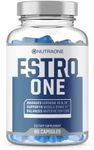 EstroOne Estrogen Blocker for Men by NutraOne – Natural Anti-Estrogen, Testosterone Support Supplement (60 Capsules)