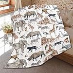 Animal Blanket Gifts for Kids,Woodl