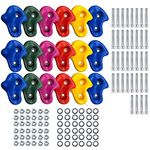 Reznor Climbing Holds - 18 Rough and Realistic Rock Textured Grips for All Skill Levels