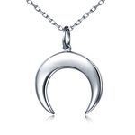 Alphm S925 Sterling Silver Choker Short Dainty Adjustable Evil Eye Heart Moon Compass Bee Butterfly Yin Yang Vertical Pendant Necklace for Women Jewelry, Sterling Silver, Cubic Zirconia