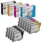 LD Remanufactured Ink Cartridge Replacement for Epson 60 T060 (4 Black, 2 Cyan, 2 Magenta, 2 Yellow, 10-Pack)