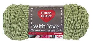 RED HEART E400.1601 with Love Yarn, Lettuce