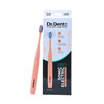 Dr.Dento Neo Sonic Electric Ultra Soft Dupont and Vibrating Bristles Toothbrush for Unisex Adults with 2 Brush Heads & 1 Brush Head Cover | AAA Powered | 120 Days Battery Life