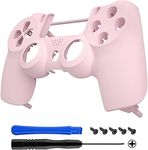 eXtremeRate Cherry Blossoms Pink Replacement Front Housing Shell Cover Compatible with ps4 Slim Pro Controller CUH-ZCT2 JDM-040/050/055 - Controller NOT Included