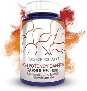 High Potency Saffron Extract Capsules | 30mg | Minimum 7.5% Crocins and 1% Safranals | Crocus sativus | 60 ct