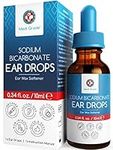 Medi Grade Quick-Action Sodium Bicarbonate Ear Drops for Wax Removal and Blocked Ears, 10ml - Ear Wax Removal Drops Dissolve and Remove Earwax for Clean Ears - Natural Bicarbonate of Soda Ear Drops