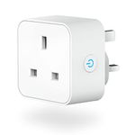 Smart Plug Alexa Plugs, Aoycocr Smart Socket with WiFi & Bluetooth, Works with Amazon Alexa (Echo & Echo Dot), Google Home, APP Remote Control Timer Switch WiFi Plug, 2.4Ghz WiFi Only, 13A, 1Pack