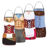 Oktoberfest Costume Couples Aprons, Sexy Funny German Aprons for Men Women Couples, Party Costume BBQ Aprons for Gift
