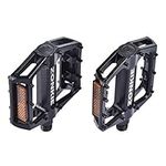 Bike Flat Pedals,Mountain Bicycles Pedals Flat Aluminum Alloy Platform Sealed Bearing Axle 9/16"