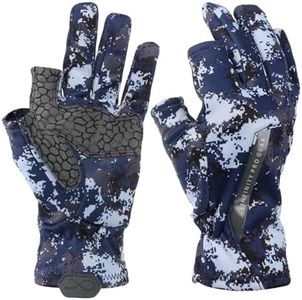 FinFinity Pro Gear Fishing Gloves - Glove Men Women, Slip Resistant, Salt Fresh Camo Fish Accessories, SPF UV Sun Protection, Cold Hot Weather Breathable, Kayaking Paddling Hiking Sailing Rowing