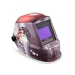 Jackson Safety Premium Auto Darkening Welding Helmet Mask with 4/5-13 Shade Range, 1/1/1/1 Optical Clarity, 1/25,000 response time, 370 Speed Dial Headgear, Freedom Graphics, Red/White/Blue, 47103