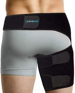 Bodymate® Hip Brace for Sciatica Pain Relief | SI Belt/Sacroiliac Belt | Hip Pain| Compression Wrap for Thigh, Hamstring, Joints, Arthritis, Pulled Muscles | For Men, Women (Large, Hip > 44")