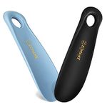 Plastic Shoe Horn, 2pcs Travel Shoe Horns for Men, Women,Seniors& Kids - Boot Shoehorn - Shoe spoon - Shoe helper,by Zomake