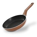 8'' Medium Open Fry Pan - Non-Stick High-Qualified Kitchen Cookware with Black Inside and Brown Outside (Works with Model: NCCWA13BR)