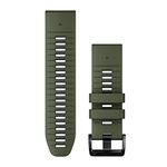 Garmin QuickFit 26 mm Watch Band - Moss/Graphite Silicone Band