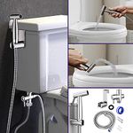 Handheld Bidet Toilet Sprayer Jet Kit Stainless Steel Shattaf Sprayer Kit Bathroom Personal Hygiene