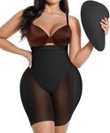 SHAPELLX Shapewear Tummy Control Plus Size Padded Shorts Women Hip Enhancer