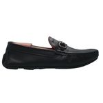 CLARKSON Formal Slip on Shoes for Men | Comfortable Walking Shoes | Classic Design | Breathable | Soft Lining | Slip Resistant (Milled Black, UK Footwear Size System, Adult, Men, Numeric, Medium, 6)