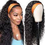 Water Wave Curly Headband Wig Human