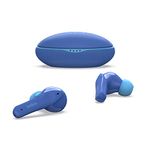 Belkin SOUNDFORM Nano, True Wireless Earbuds for Kids, 85dB Limit for Ear Protection, Online Learning, School, IPX5 Certified, 24 H Play Time for iPhone, iPad, Kindle, Pixel and More – Blue