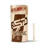 RAW Cones Organic 1 1/4 Size | 100 Pack | Pure Organic Pre Rolled Rolling Paper with Tips & Packing Sticks Included