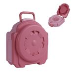 Hibtn Travel Potty for Toddlers – Portable Toilet Seat for Kids, Lightweight Foldable & Leak-Proof Training Potty for Car, Camping & Outdoor Use (Boys & Girls, Indoor/Outdoor)