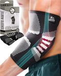 Nordic Lifting Elbow Compression Sleeves for Men & Women - Support for Pain Relief, Tendonitis, Golfer's & Tennis Elbow - Weightlifting Brace for Workout, Arm & Joint Recovery