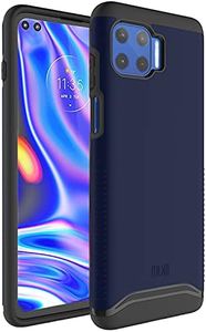 TUDIA Dual Layer Fit Designed for Moto G 5G Plus Case, [Merge] Heavy Duty Protection Slim Hard Shell Phone Case for Motorola Moto G 5G Plus (Indigo Blue)