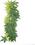 Artificial Plants Fake Leaves Plastic Green Grass with Sucker for Aquarium Fish Tank Reptile Terrarium Habitat Box Cage Terrarium Ornaments Outside Home Garden Decor