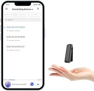 Voice Recorder, 64GB Small Digital Voice Recorder with clip, Rechargeable Dictaphone with 768 Hours Recording Capacity, Audio Recorder with Playback, HD Recording for Lectures Meetings Interviews