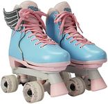 Circle Society Classic Adjustable Indoor and Outdoor Childrens Roller Skates - Classic Cotton Candy, 12-3 US