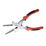 LISSAM 8" MIG Welding Pliers - Multi-Function Welding Plier, High Carbon Steel with Anti-Slip Insulated Handles, Durable MIG Welding Accessories and Tools(Red and Black)