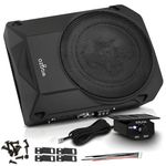 Wagzo Car Subwoofer WAWF-06, N Series (10 Inches) Active Underseat Subwoofer 300 RMS Power 300+ Watts, Ultra Sleek, Shallow subwoofer, high Level Input/Audio - line Input