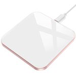 AGPTEK Wireless Charger, Qi-Certified 15W Max Fast Wireless Charging Pad Compatible with iPhone 16/15/14/13/12/12 Pro/11/XR/XS/X/8, for Samsung Galaxy S24/S23/S22/S21/S20/S10, AirPods Pro, White