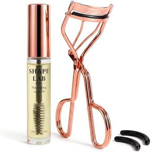 Shape Lab Eyelash Curler & Organic Castor Oil Set with Replacement Pads