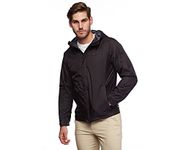 Tommy Hilfiger Men's Waterproof Breathable Hooded Jacket, Large, Black