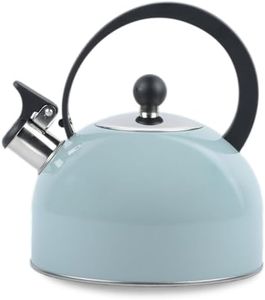Tea Kettle Stovetop, 2.5L Food Grade Stainless Steel Teapot Kettle Kettle with Ergonomic Wood Handle, Rust Resistant, Suitable for All Heat Sources