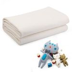 Natural Cotton Batting, Natural Cotton Quilt Batting for Quilts, 79 x 91 Inch Natural Cotton Quilt Batting, Light Weight Purely Natural All Season Quilt Batting for Sewing Handmade Quilts (2x2.3m)