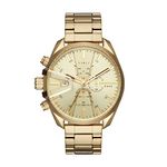 Diesel Watch for Men Ms9 Chrono, Chronograph Movement, 47 mm Gold Stainless Steel Case with a Stainless Steel Strap, DZ4475