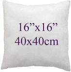 ARLINENS Hollow fibre Cushion New White Pads Inner insert Stuffer Pillow Hypoallergenic Square Cushions for Sofa Bed & Couch in 12", 14", 16", 18", 20", 22", 24", 26", 28", 30" (1, 16x16)